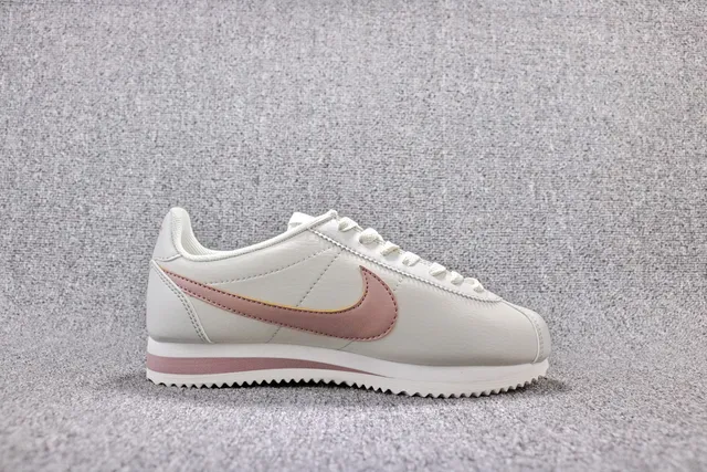 Nike Cortez White and Dusty Rose Lifestyle Sneakers 14