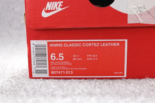 Nike Cortez White and Dusty Rose Lifestyle Sneakers 17