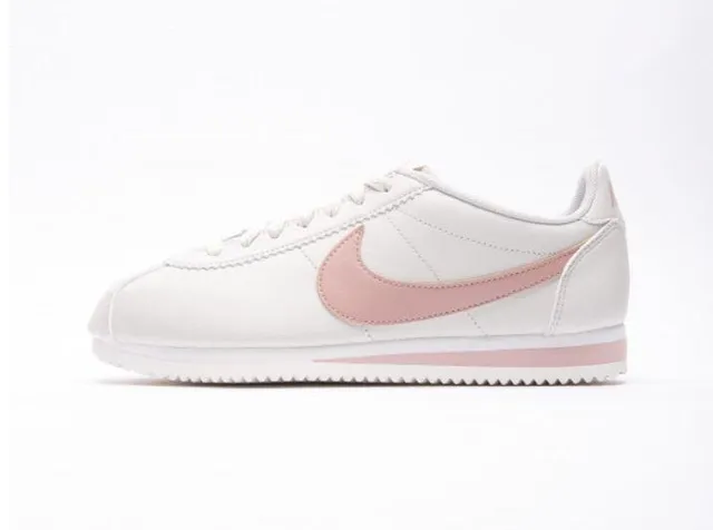 Nike Cortez White and Dusty Rose Lifestyle Sneakers 19