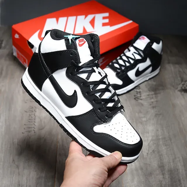 Nike Dunk High Black and White Lifestyle Sneakers 2