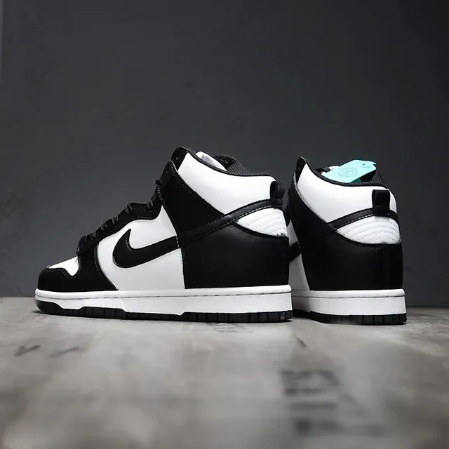 Nike Dunk High Black and White Lifestyle Sneakers 4