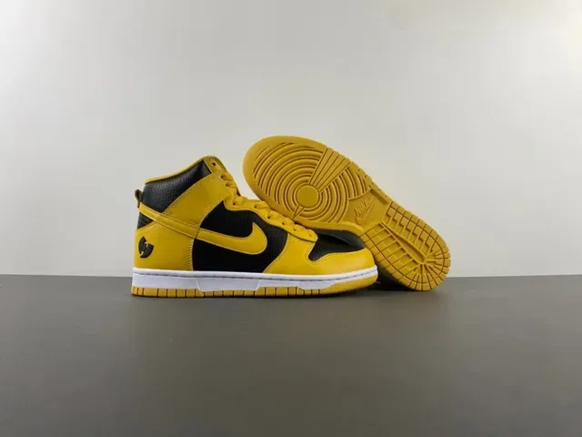 Nike Dunk High Yellow and Black Lifestyle Sneakers 12