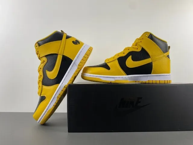 Nike Dunk High Yellow and Black Lifestyle Sneakers 14