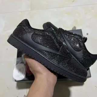 Nike Dunk Low Tênis Lifestyle Pretos Brilhantes