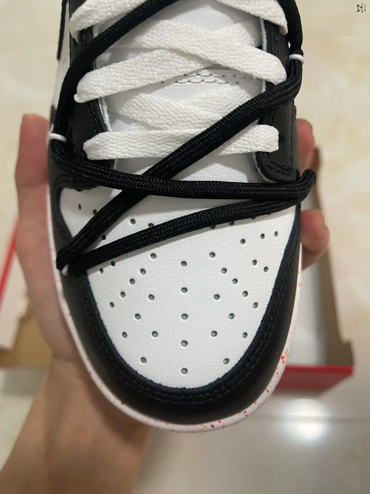 Nike Dunk Low Black White Speckled Lifestyle Sneakers 3