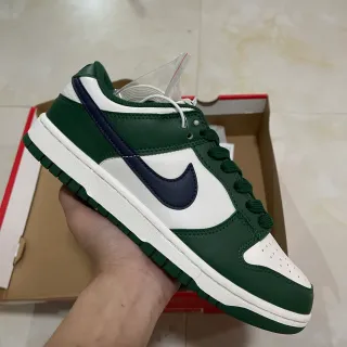 Nike Dunk Low Green White Navy Lifestyle Sneakers