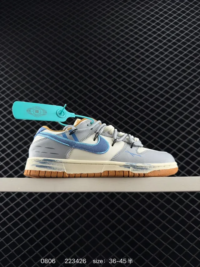 Nike Dunk Low Lavender and White Lifestyle Sneakers 5