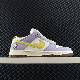 Nike Dunk Low लैवेंडर येलो फ्लोरल लाइफस्टाइल स्नीकर