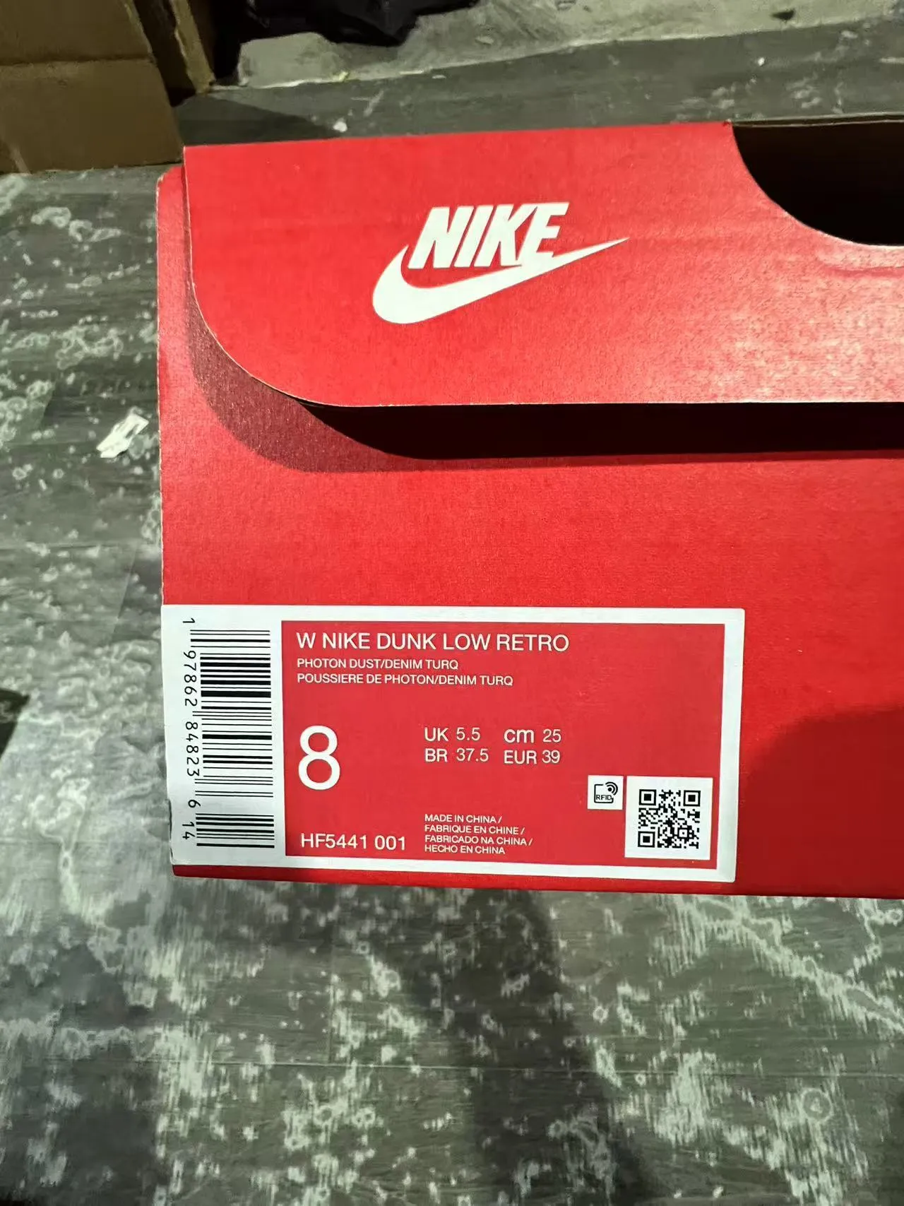 Nike Dunk Low Light Gray and Blue Lifestyle Sneakers 10