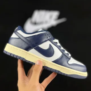 Nike Dunk Low Navy and White Lifestyle Sneakers