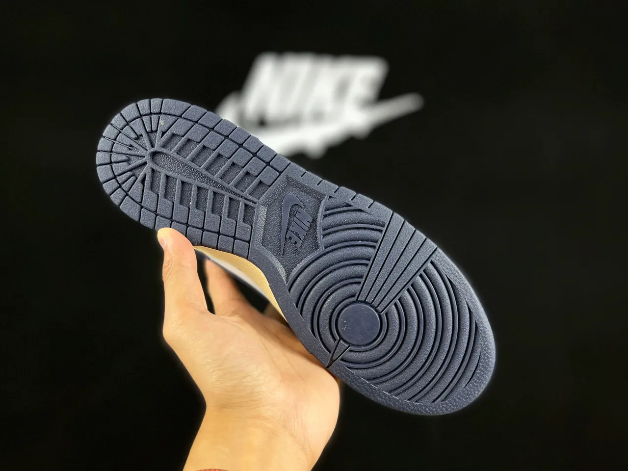 Nike Dunk Low Navy and White Lifestyle Sneakers 9