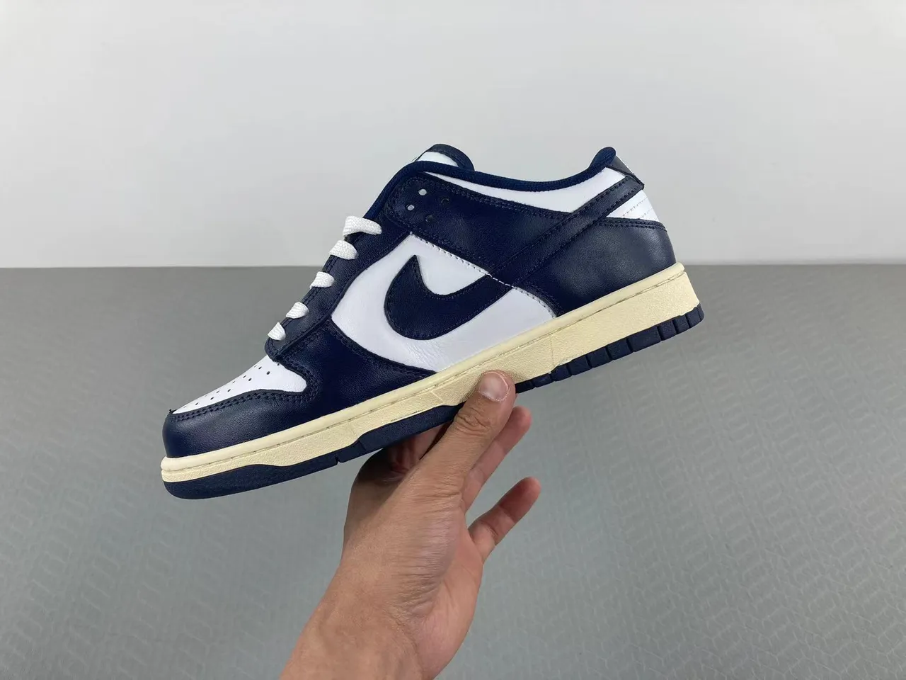 Nike Dunk Low Navy and White Lifestyle Sneakers 13