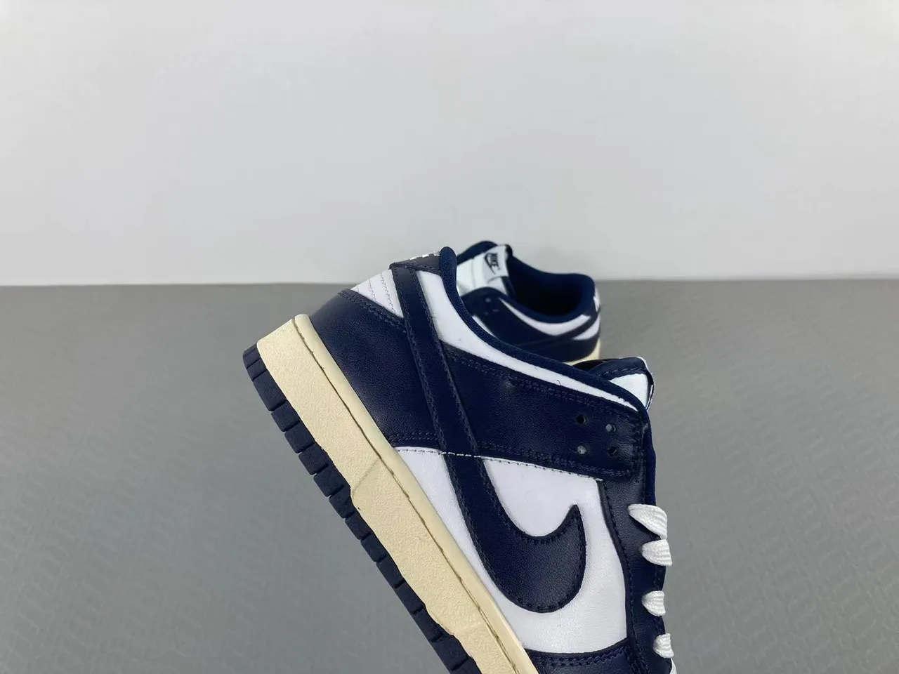 Nike Dunk Low Navy and White Lifestyle Sneakers 14