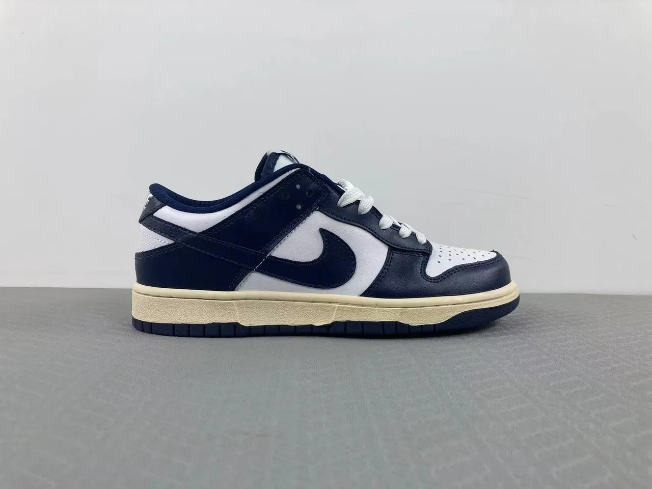 Nike Dunk Low Navy and White Lifestyle Sneakers 17