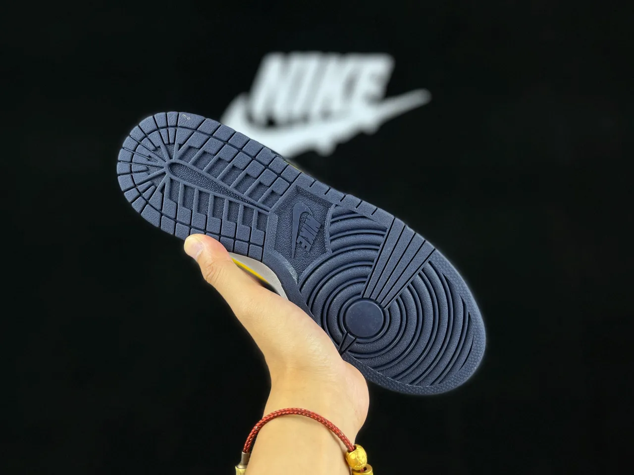 Nike Dunk Low Navy and Yellow Lifestyle Sneakers 2