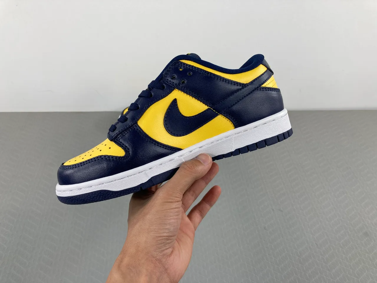 Nike Dunk Low Navy and Yellow Lifestyle Sneakers 15