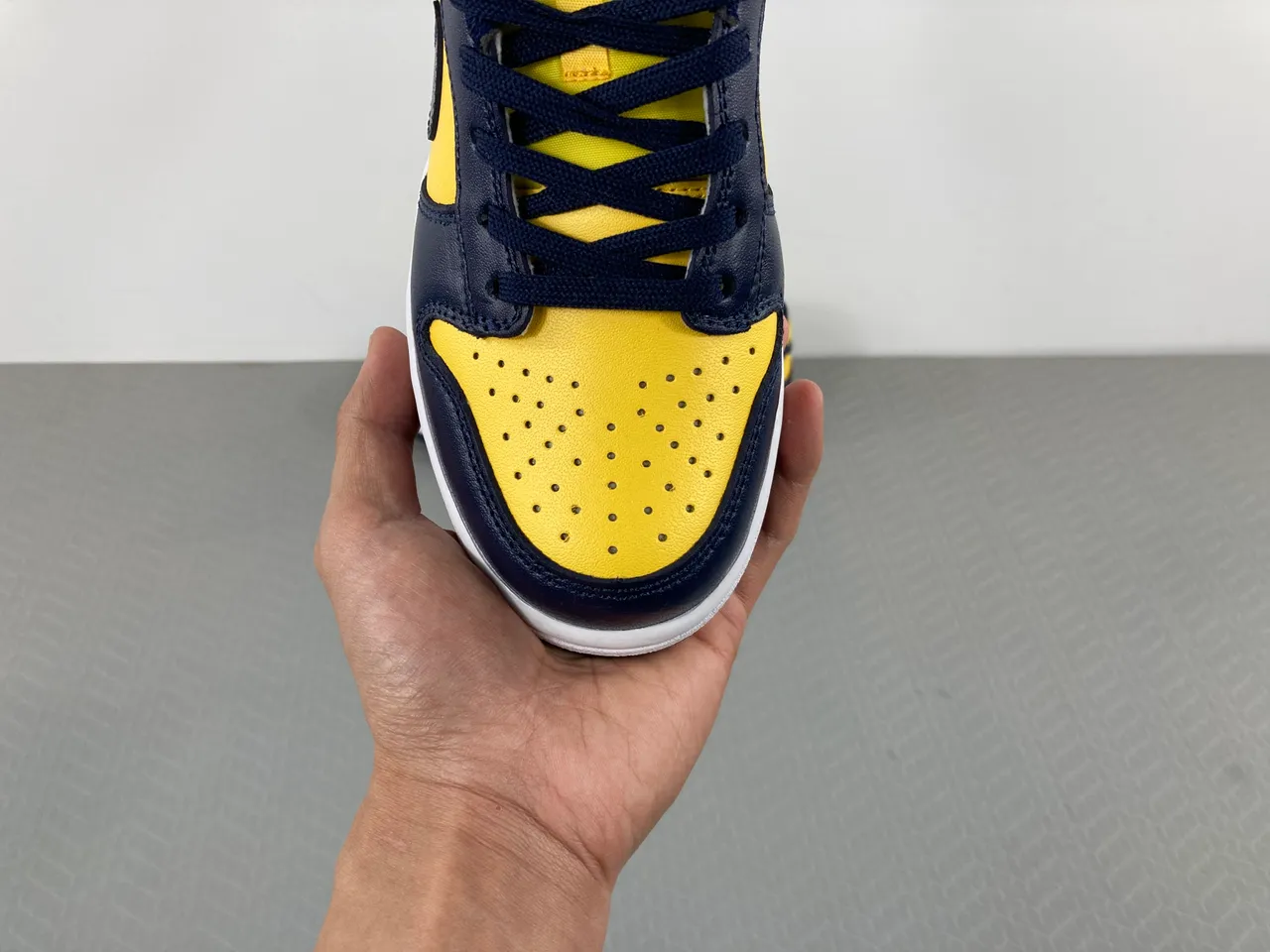 Nike Dunk Low Navy and Yellow Lifestyle Sneakers 16
