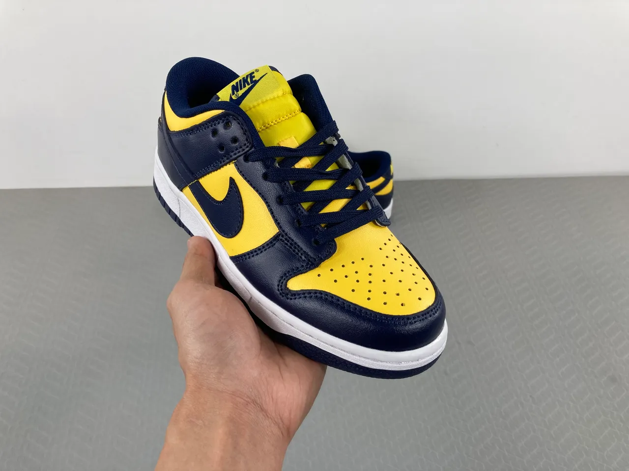 Nike Dunk Low Navy and Yellow Lifestyle Sneakers 17