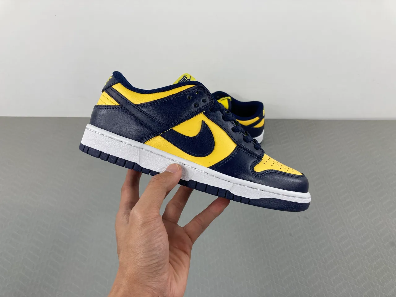 Nike Dunk Low Navy and Yellow Lifestyle Sneakers 18