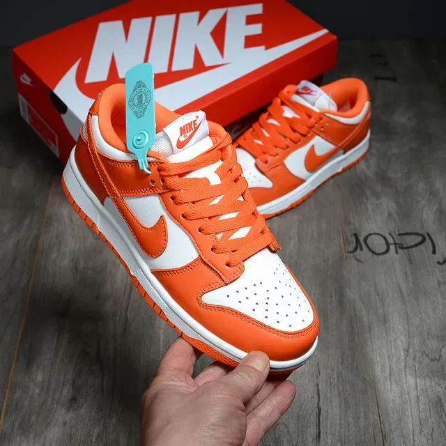 Nike Dunk Low Orange and White Lifestyle Sneakers 2