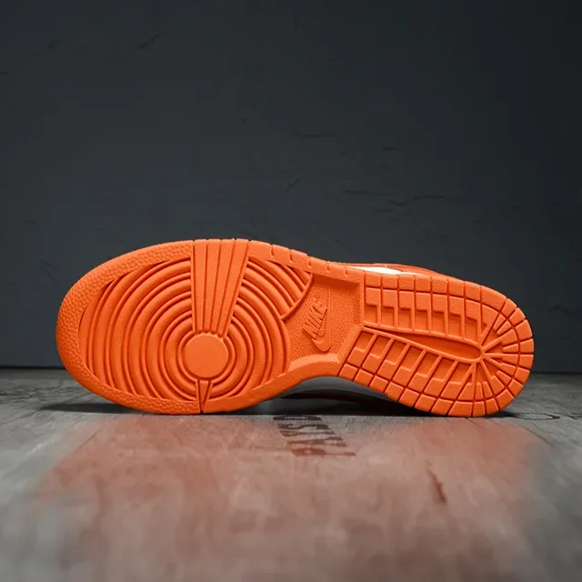 Nike Dunk Low Orange and White Lifestyle Sneakers 5