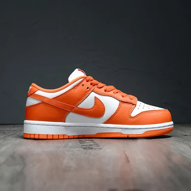 Nike Dunk Low Orange and White Lifestyle Sneakers 6