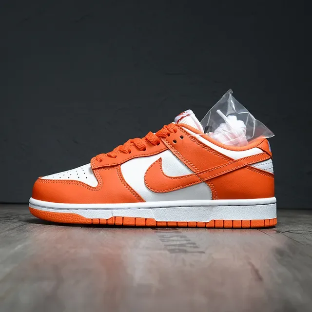 Nike Dunk Low Orange and White Lifestyle Sneakers 7