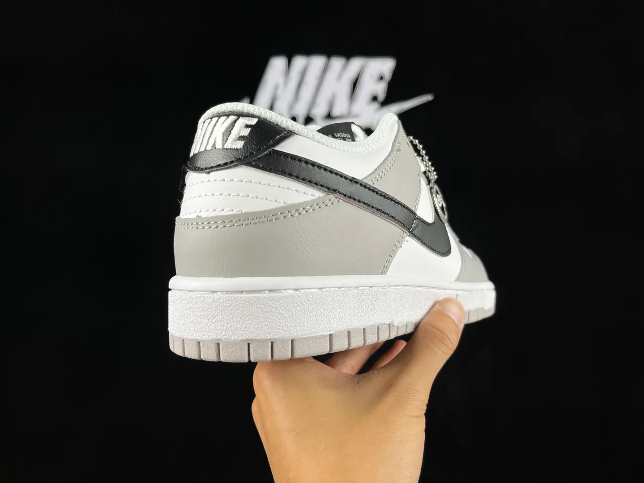 Nike Dunk Low The Ultimate Dunk Gray Black White Lifestyle Sneakers 5