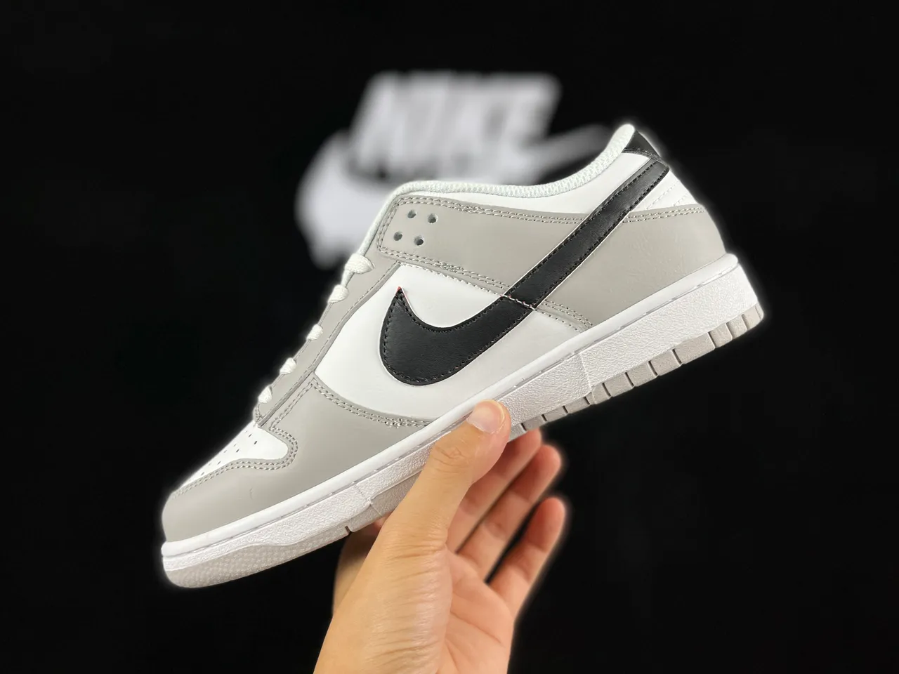 Nike Dunk Low The Ultimate Dunk Gray Black White Lifestyle Sneakers 7