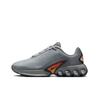 Nike Gray Orange Knit Mesh Upper Visible Spherical Cushioning Pods Lifestyle Sneakers