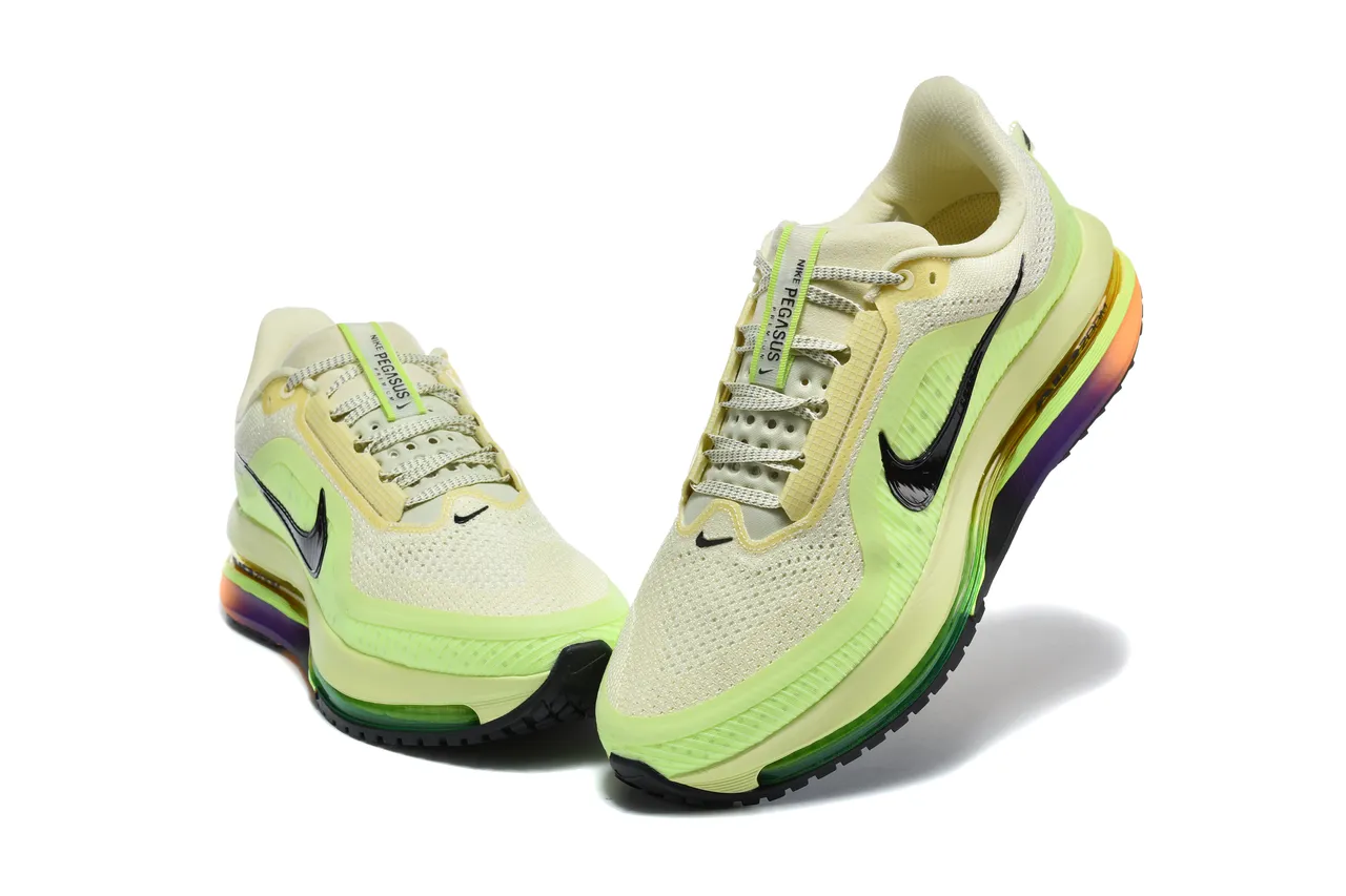 Nike Verde Negro Malla Engineered Superior Visible Air Zoom Unit Zapatillas de Running 3