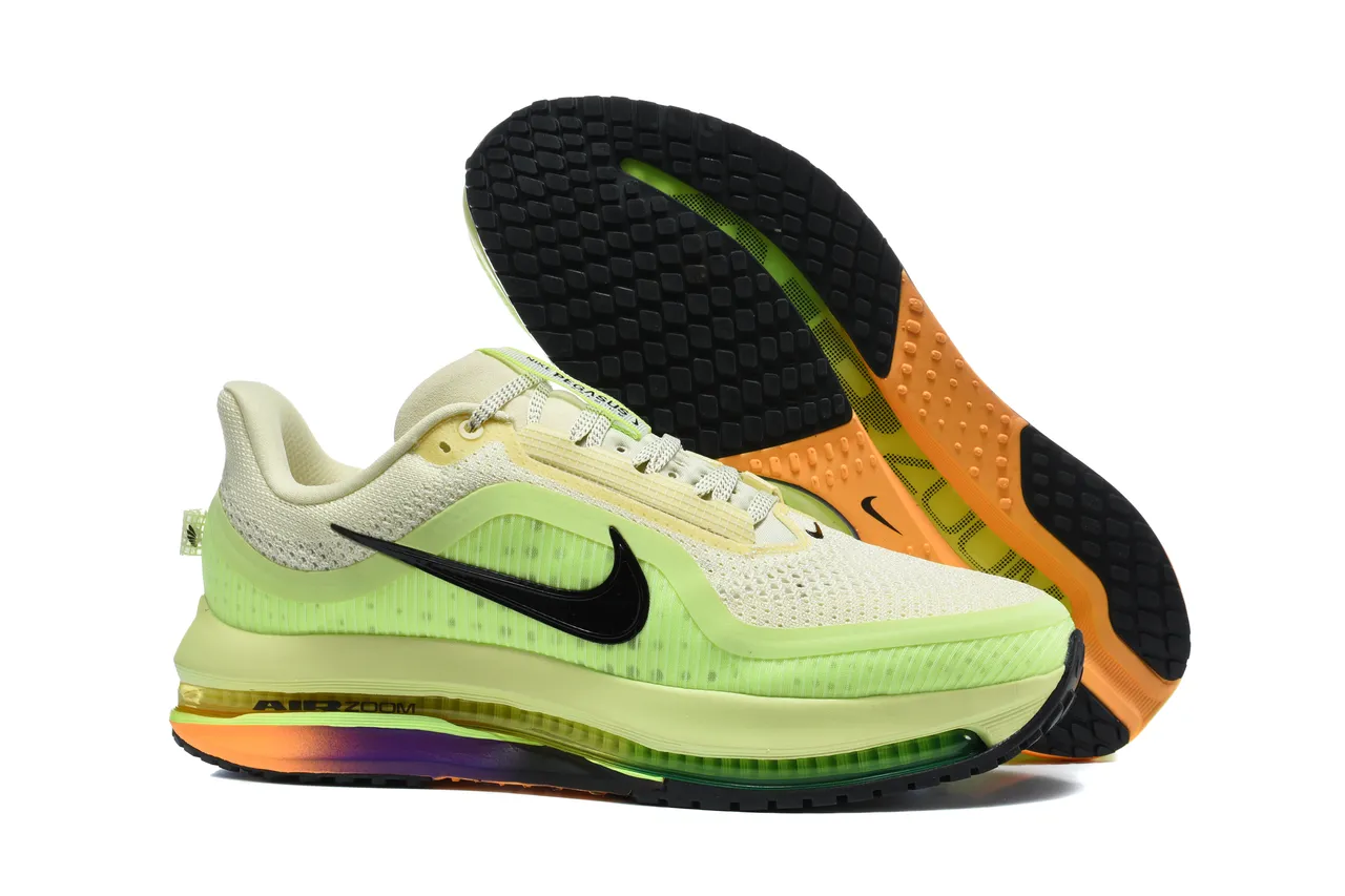 Nike Verde Negro Malla Engineered Superior Visible Air Zoom Unit Zapatillas de Running 5