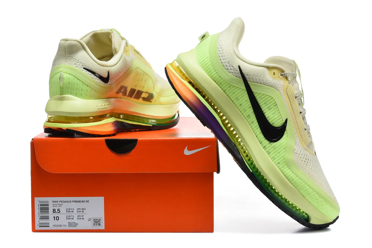Nike Verde Negro Malla Engineered Superior Visible Air Zoom Unit Zapatillas de Running 7