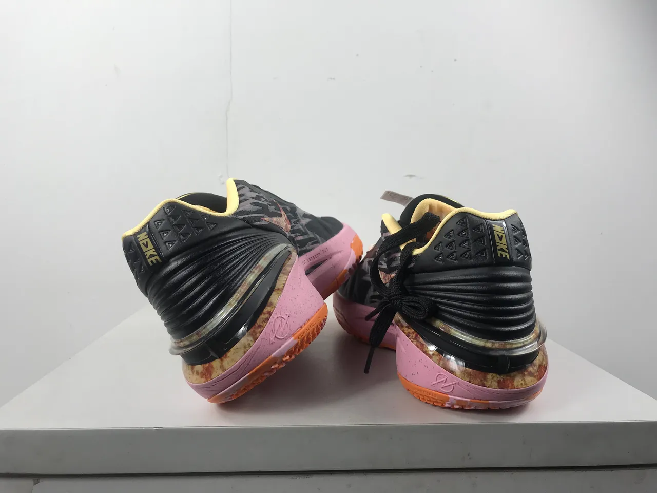 Nike GT Cut Black Camo Pink Orange Basketball Shoes 2