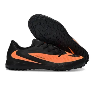 Nike Hypervenom Black Orange Low-Cut Synthetic Textured Upper Turf Soccer Shoes