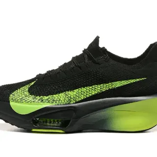 Nike Invincible Run Chaussures de course noires et vert néon