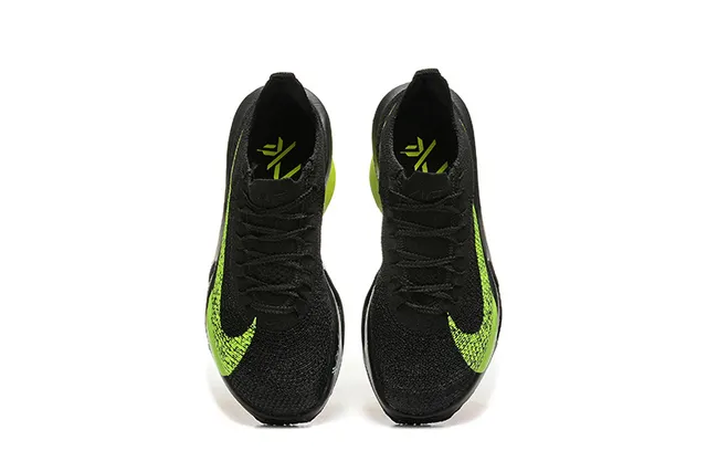 Nike Invincible Run Black and Neon Green Running Shoes 2