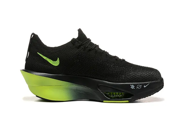 Nike Invincible Run Black and Neon Green Running Shoes 5