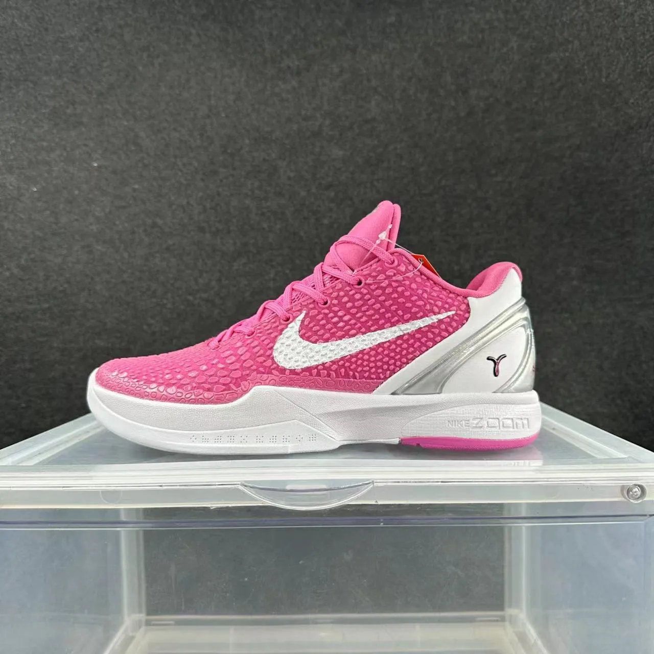 Nike Kobe 6 Pink and Silver Basketball Shoes 2