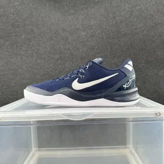 Nike Kobe 8 Navy and White أحذية كرة السلة