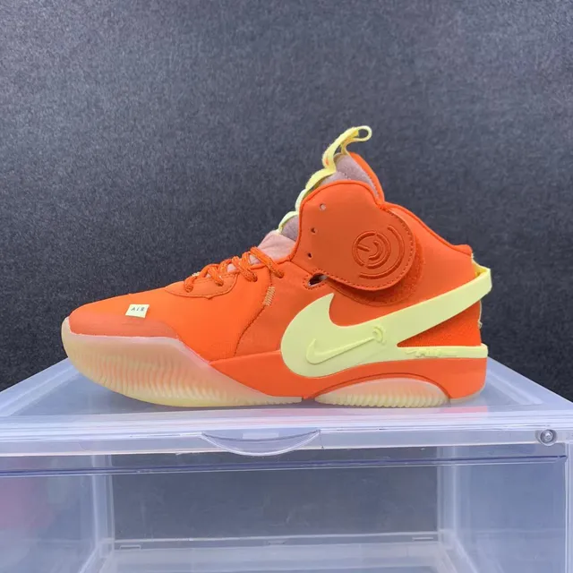 Nike Kyrie Orange Yellow High-Top Asymmetrical Strap Basketball Shoes 2