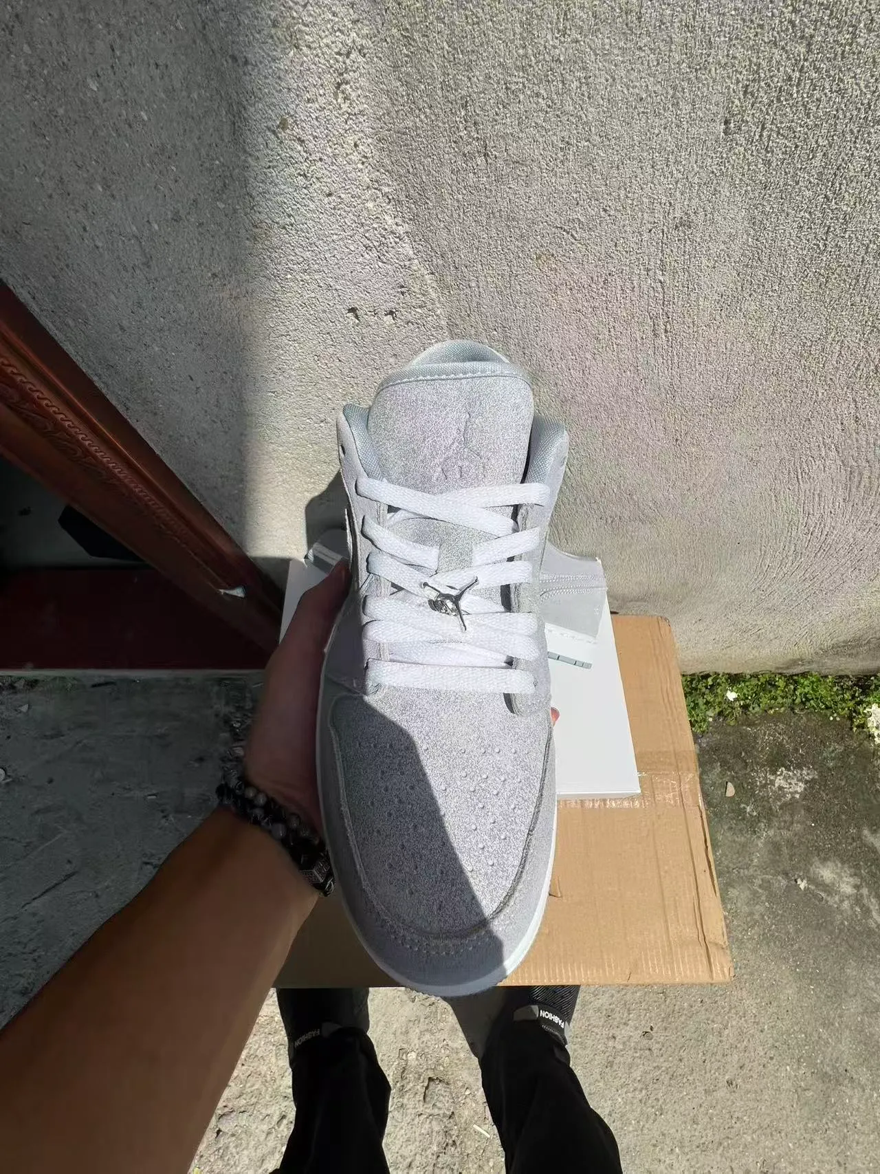 Nike Lifestyle Sneaker Light Gray Iridescent Suede Cupsole Sneakers 3
