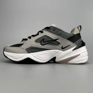Nike M2K Tekno رمادي أسود أبيض حذاء رياضي سميك