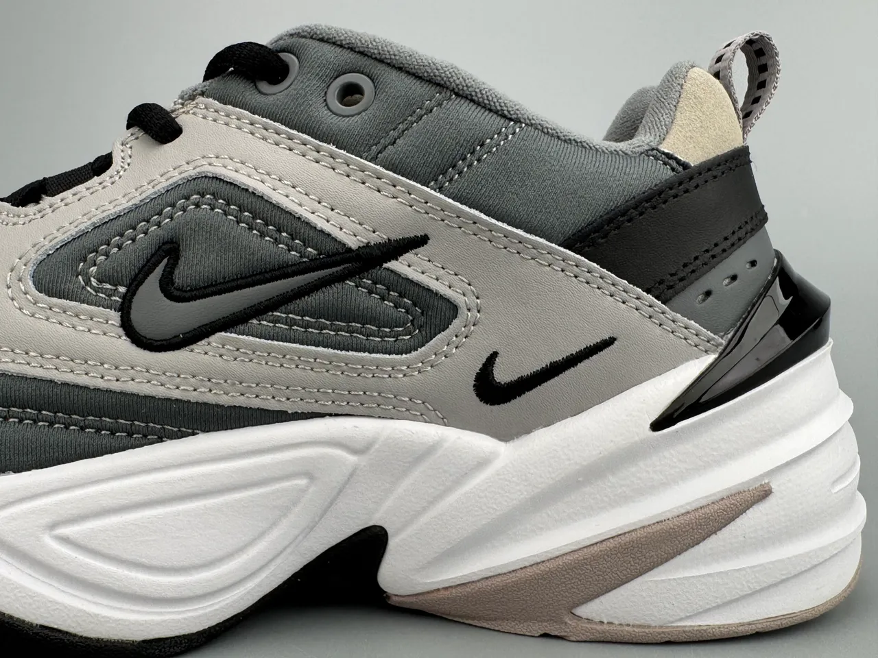 Nike M2K Tekno Gray Black White Chunky Sneakers 5