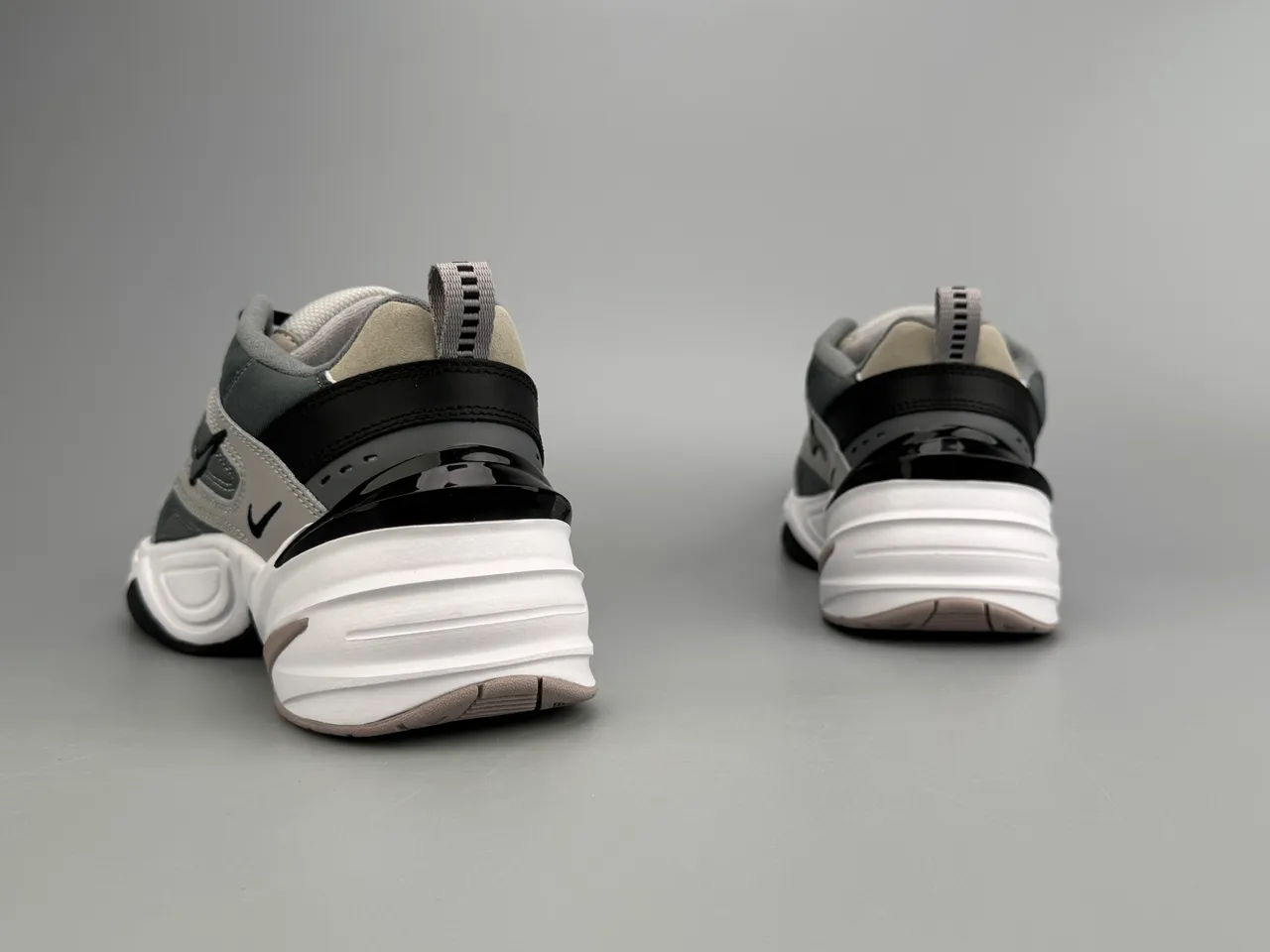 Nike M2K Tekno Gray Black White Chunky Sneakers 6
