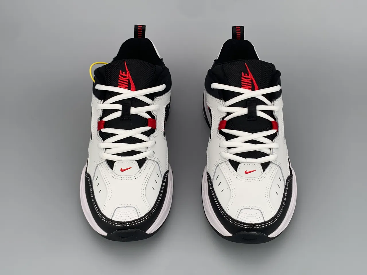 Nike M2K Tekno White Black Red Chunky Sneakers 9