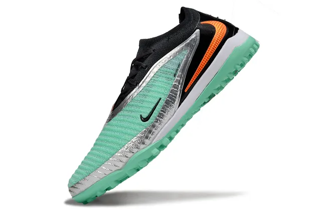 Nike Mercurial Vert Noir Bas Upper en Chaussette Système de Lacets Asymétrique Chaussures de Football pour Gazon 3