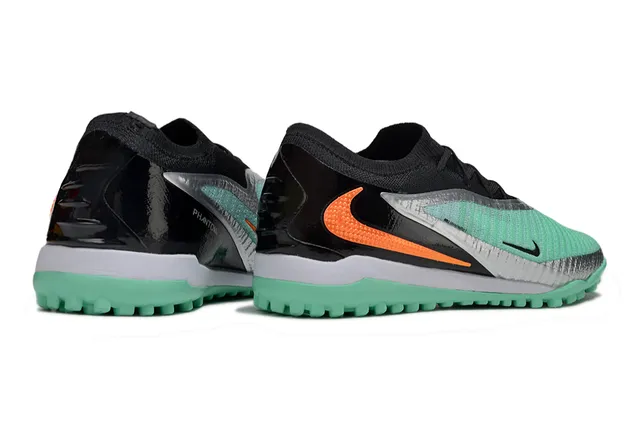 Nike Mercurial Vert Noir Bas Upper en Chaussette Système de Lacets Asymétrique Chaussures de Football pour Gazon 6