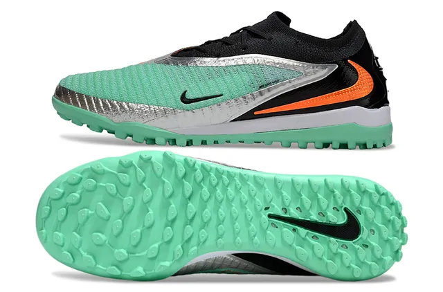 Nike Mercurial Vert Noir Bas Upper en Chaussette Système de Lacets Asymétrique Chaussures de Football pour Gazon 7