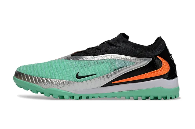 Nike Mercurial Vert Noir Bas Upper en Chaussette Système de Lacets Asymétrique Chaussures de Football pour Gazon 8